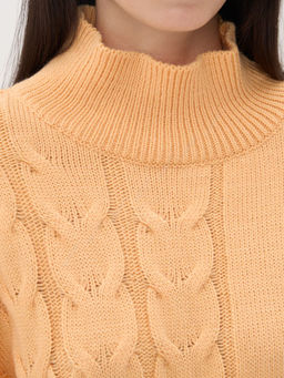 Свитер женский 9232-94016. 297 персиковый крем