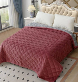 Покрывало Велюровое Н 220x240 см Брусничный