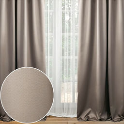 20ШС70-2-КВ Комплект штор цв 050302 270x145 - 2 шт. серо-бежевый - Текс-дизайн фото 10