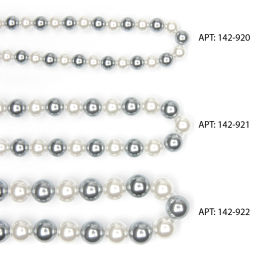 Бусины круглые на нитке 8 мм (SF-8069) жемчуг микс №1 - Больше подарков фото 4