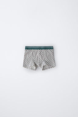 AGES 6-14/ 5-PACK OF CHECKERBOARD PRINT BOXERS - Zara фото 3