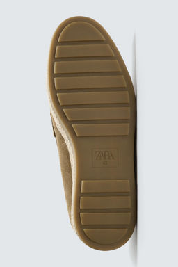 MOCAS?N PIEL CASUAL BORLAS / Beige - Zara фото 7