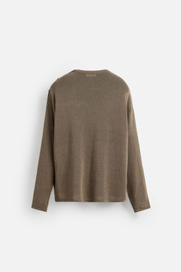 BUTTON-UP KNIT T-SHIRT - Zara фото 8