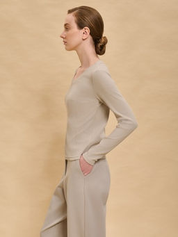 PELICAN, джемпер женский, Светло-серый  фото 4