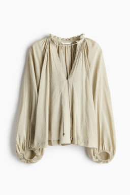 Blusa oversize en mezcla de algod?n