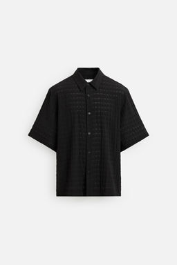 TEXTURED CHECK SHIRT - Zara фото 7