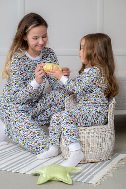 Пижама подростковая из кулирки пенье на манжетах Дрёма графити - Амадэль фото 24