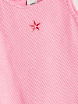 Bisiklet Yaka K?z ?ocuk Crop Atlet