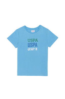 U. S. Polo Assn Детская бирюзовая футболка с круглым вырезом