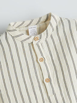 Hakim Yaka Erkek Bebek G?mlek ve ?ort 2li