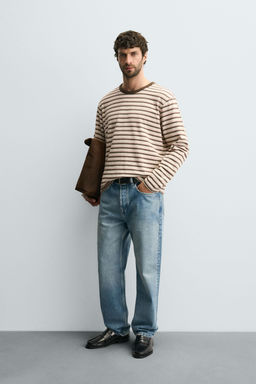 STRIPED JACQUARD T-SHIRT
