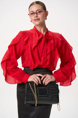 Рубашка Кристл (красный) - Эльза фото 30