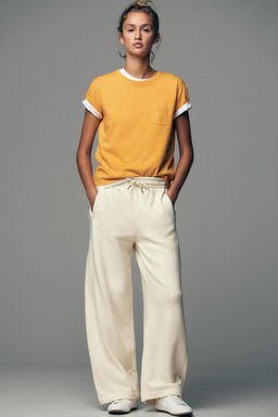 RUSTIC WIDE-LEG TROUSERS