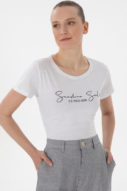 Kad_n Beyaz Ti__rt Sepette S_rpriz _ndirim - U.s. polo assn фото 3