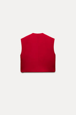 ZW COLLECTION BUTTONED WAISTCOAT TOP - Zara фото 9