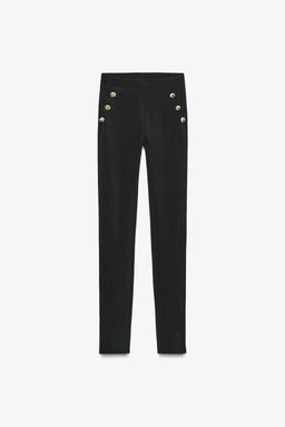 OTTOMAN LEGGINGS WITH BUTTONS - Zara фото 7