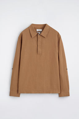 CAMISA DE LINO SIN BOTONES