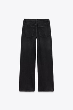 TRF WIDE-LEG MID-RISE FULL LENGTH JEANS - Zara фото 23