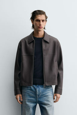 FAUX LEATHER JACKET - Zara фото 2