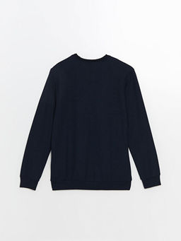 Bisiklet Yaka Uzun Kollu Erkek Sweatshirt - Waikiki фото 2