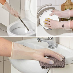 Перчатки хозяйственные Raccoon, размер S, белые