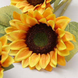 Цветы искусственные «Три подсолнуха», 15×90 см