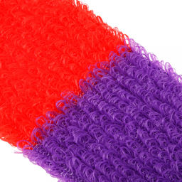 Мочалка банная Трехцветная 42х12см, полипропиленовая нить, поролон (Россия) - Домашняя мода фото 7