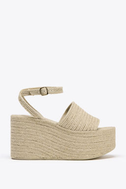 JUTE PLATFORM WEDGES - Zara фото 3