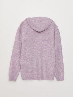 Kap??onlu Basic Uzun Kollu K?z ?ocuk Triko Kazak - Waikiki фото 2