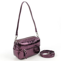 Женская кожаная сумка бочонок через плечо 0051-17 - Cidirro фото 2