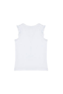 U. S. Polo Assn Белая футболка без рукавов для девочки - U.s. polo assn фото 3