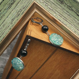 Серьги из муранского стекла