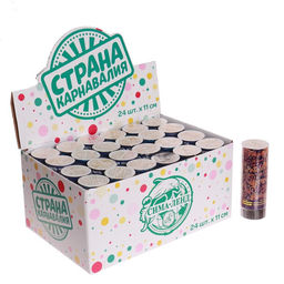 Хлопушка пружинная «С Новым годом», 11см конфетти, фольга-серпантин