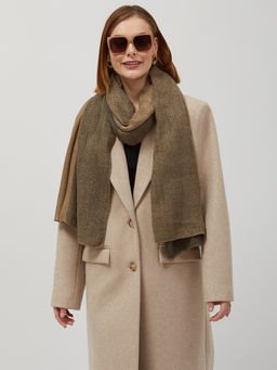 в составе шерсть Тонкий,мягкий двусторонний палантин из трикотажного полотна неплотной вязки - Tantino фото 3