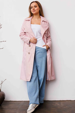 Плащ AURA 7034-164-Р светло-розовый