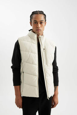 Ветрозащитный водоотталкивающий надувной жилет DeFactoFit стандартной посадки с воротником-стойкой  фото 3