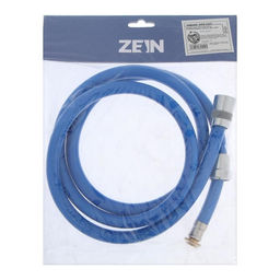 Душевой шланг ZEIN Z11PB, 150 см, антиперекручивание, латунные гайки, синий, Имп/Имп