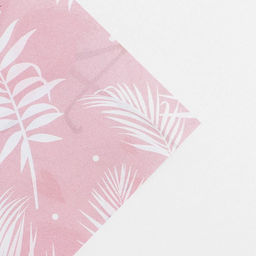 Цена за 10 шт. Бумага упаковочная глянцевая двухсторонняя «Фламинго», 70 х 100 см