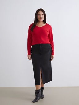 Standart Fit Y?rtma?l? Jean Etek