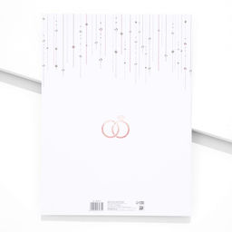 Свидетельство о заключении брака «Белое с кристаллами» тиснение