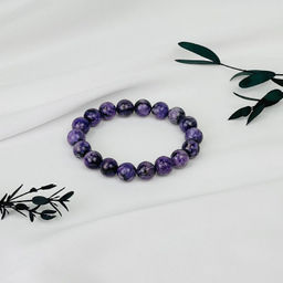 Браслет из Чароита 18,5 см - Радуга самоцветов фото 3