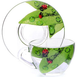 337-Д Чайная пара Живая природа Зеленый лист(х12) - Mayer&boch фото 2