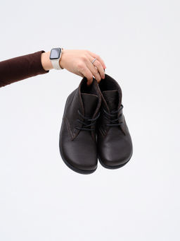 Ботинки женские демисезонные 208.NATAbl.Темно-коричневая оттима/Шерсть