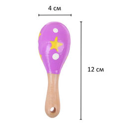 Цена за 5 шт. Маракас «Мини», МИКС, длина: 12 см