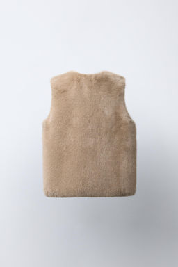 FAUX FUR GILET - Zara фото 3