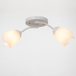 Люстра «Оникс» BayerLux 2×15 Вт E27, белый, 50×15×15 см