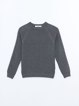 Bisiklet Yaka Uzun Kollu Erkek ?ocuk Kazak