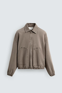 LIMITED EDITION RELAXED FIT STUDDED JACKET - Zara фото 15