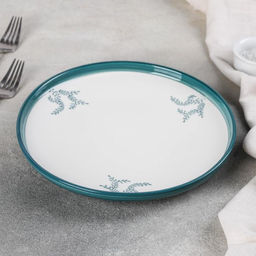 Тарелка керамическая Веточка, d=25 см, цвет белый - Simaland фото 2