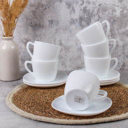 Чайный набор 12 предметов 250 мл белый квадратная форма А / FXB220/FBD220-6A (WHITE ) /уп.8/ картон - Галеонтрейд фото 18